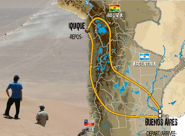 carte dakar 2015