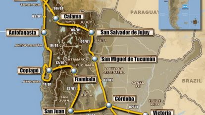 carte dakar 2011