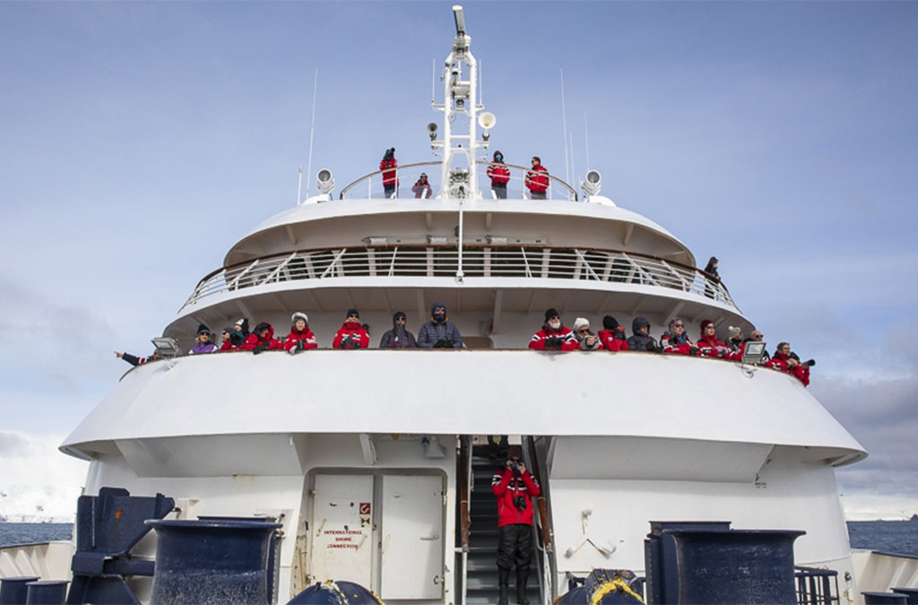 pont d'observation extérieur du Sea Spirit