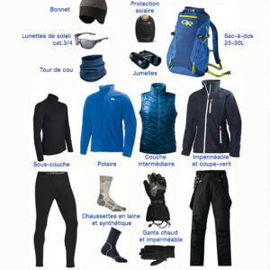 l'équipement personnel à emporter pour aller en Antarctique
