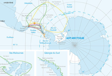 antarctique carte des croisieres