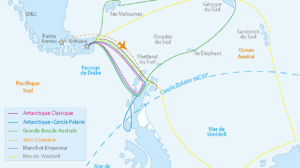 voyage antarctique carte