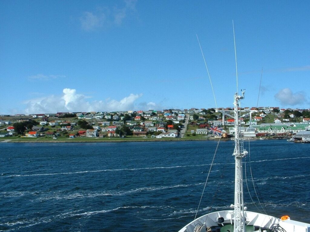 arrivée sur Stanley