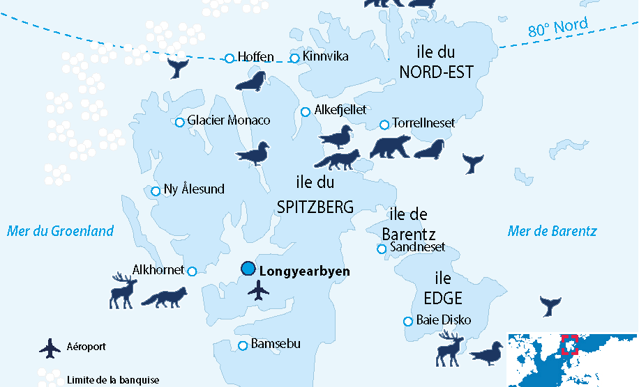 carte spitzberg