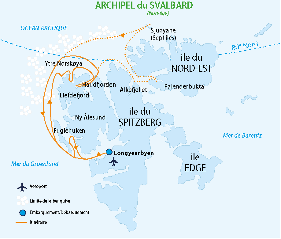 carte du Spitzberg