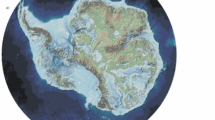 carte de l'antarctique sans la glace bedmap3