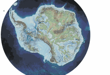 carte de l'antarctique sans la glace bedmap3