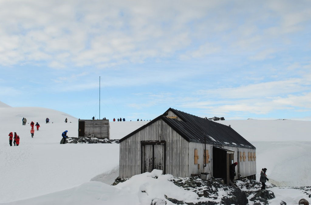 le scabanes de la bas W sur l'ile Détaille