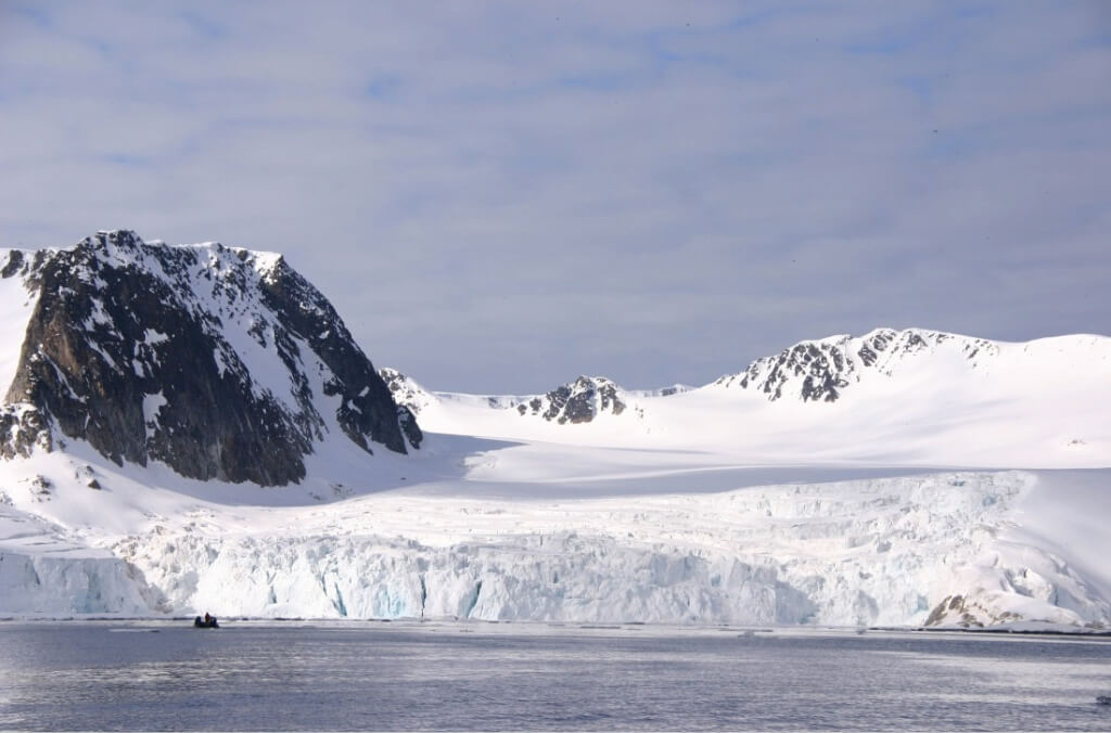 glacier dans Raudfjorden